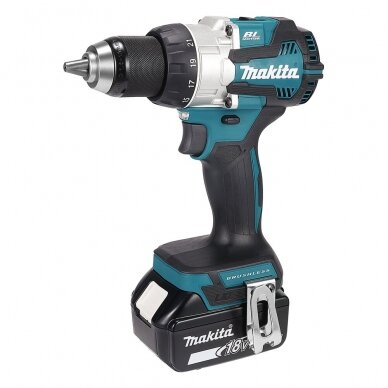 Akumuliatorinis bešepetėlinis gręžtuvas Makita DDF489Z, 18V, 70/36 Nm 4