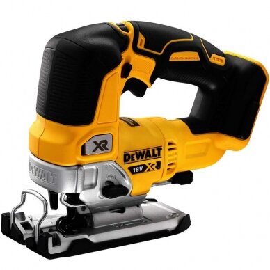 Akumuliatorinis bešepetėlinis siaurapjūklis DeWalt DCS334N-XJ; 18 V 1