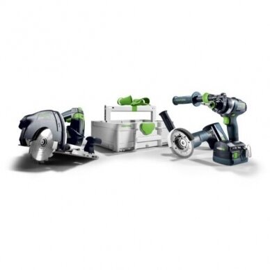 Akumuliatorinis Combo rinkinys medinėms konstrukcijoms Festool HKC 55/TPC 18/AGC 18/TB M 137 (578025) 2