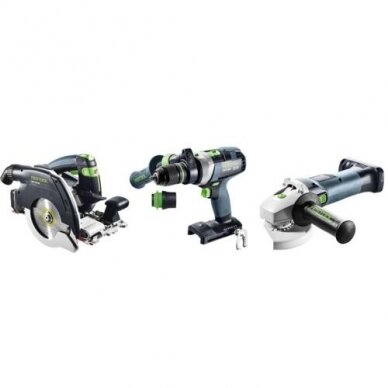 Akumuliatorinis Combo rinkinys medinėms konstrukcijoms Festool HKC 55/TPC 18/AGC 18/TB M 137 (578025) 1