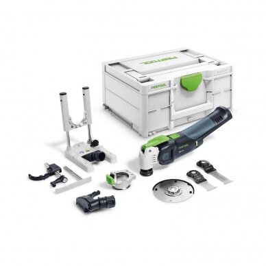 Akumuliatorinis daugiafunkcis pjovimo įrankis VECTURO Festool OSC 18 E-Basic-Set, 18 V, (be akum. ir krov.), (576592)