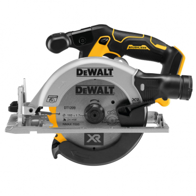 Akumuliatorinis diskinis pjūklas Dewalt DCS565N-XJ; 18 V, (be akum.ir krov.) 1