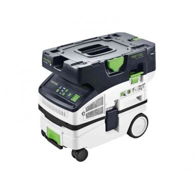 Akumuliatorinis dulkių siurblys CLEANTEC Festool CTLC MINI I-Plus, 18 V, 4 x 5,0 Ah, (577670) 1