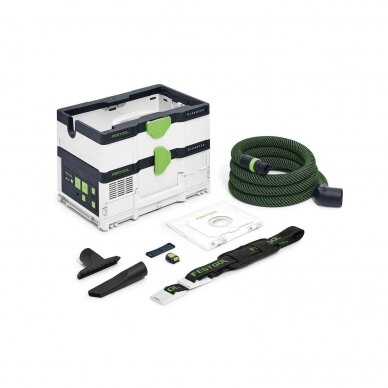 Akumuliatorinis dulkių siurblys CLEANTEC Festool CTLC SYS I-Basic, 2 x 18 V, (be akum. ir krov.) (576936)