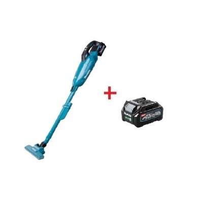 Akumuliatorinis dulkių siurblys Makita CL001GZ05, 40V + DOVANA BL4025