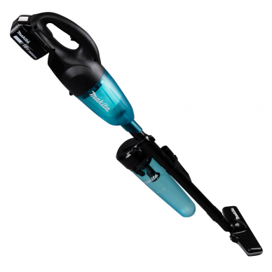 Akumuliatorinis dulkių siurblys Makita DCL180SFCB, 18V, LXT, 42 mbar, 650 ml 1