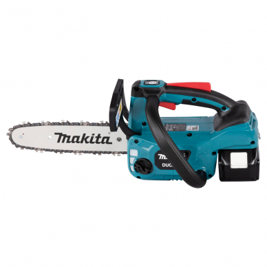 Akumuliatorinis grandininis pjūklas Makita DUC254RTE, 18 V, 2x5,0 Ah, 25 cm 4