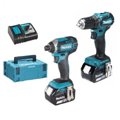 Akumuliatorinių įrankių komplektas Makita DDF483+DTD152, 18V, 2x4,0Ah