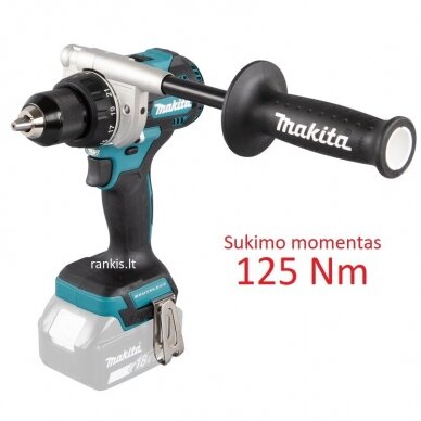 Akumuliatorinis gręžtuvas Makita DDF486Z 18V, 125Nm