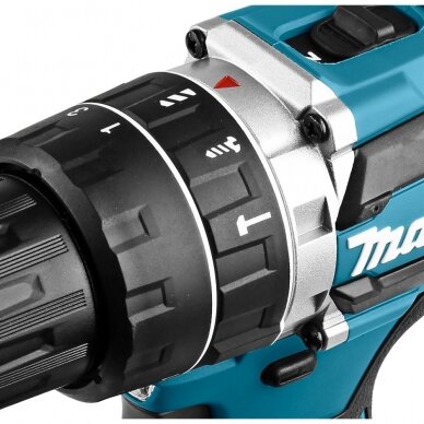 Akumuliatorinis gręžtuvas Makita DHP484RTJ, 18 V, 2x 5,0 Ah Li-ion 5