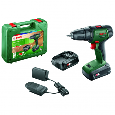 Akumuliatorinis gręžtuvas-suktuvas Bosch UniversalDrill18 (2x1,5)