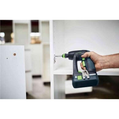 Akumuliatorinis gręžtuvas-suktuvas Festool C 18 HPC 4,0 I-Plus, 18 V, 2 x 4.0 Ah, (576435) 2