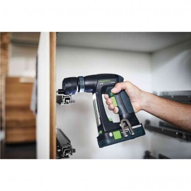 Akumuliatorinis gręžtuvas-suktuvas Festool C 18 HPC 4,0 I-Plus, 18 V, 2 x 4.0 Ah, (576435) 3