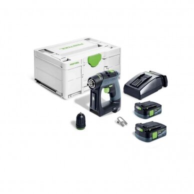 Akumuliatorinis gręžtuvas-suktuvas Festool CXS 12 2,5-Plus (576864)