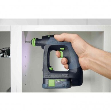 Akumuliatorinis gręžtuvas-suktuvas Festool CXS 12 2,5-Plus (576864) 5