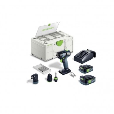 Akumuliatorinis gręžtuvas-suktuvas Festool TXS 12 2,5-Set (576874)