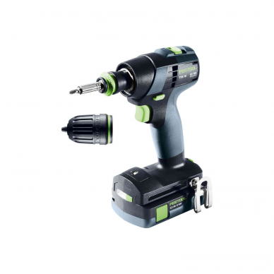 Akumuliatorinis gręžtuvas-suktuvas Festool TXS 18 C 3,0-Plus, 18 V, 2 x 3,0 Ah, (576895) 1