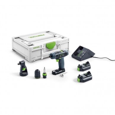 Akumuliatorinis gręžtuvas-suktuvas Festool TXS 2,6-Set (576102)