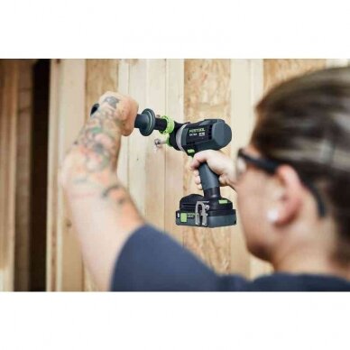 Akumuliatorinis gręžtuvas-suktuvas QUADRIVE Festool TDC 18/4 5,0/4,0 I-Plus, 18 V, 4,0/5,0 Ah, (577649) 3