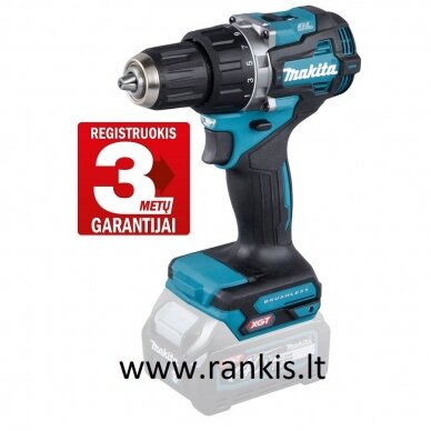 Akumuliatorinis gręžtuvas-suktuvas XGT ® 40Vmax Makita DF002GZ