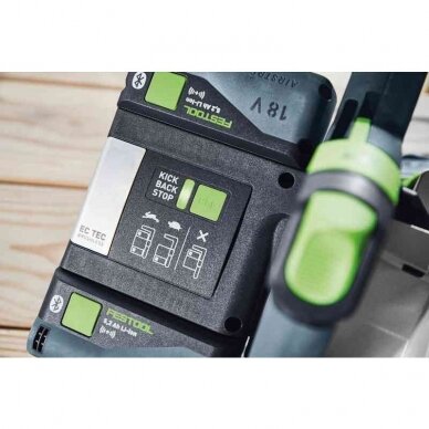 Akumuliatorinis įgilinamasis diskinis pjūklas Festool TSC 55 5,0 KEBI-Plus/XL, 18 V, 2 x 5,0 Ah, (577342) 2