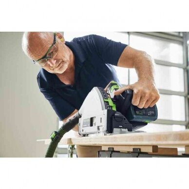 Akumuliatorinis įgilinamasis diskinis pjūklas Festool TSC 55 5,0 KEBI-Plus/XL, 18 V, 2 x 5,0 Ah, (577342) 4