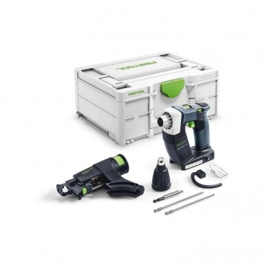 Akumuliatorinis juostinis suktuvas DURADRIVE Festool DWC 18-2500 Basic, 18 V, (be akum. ir krov.), (576497)