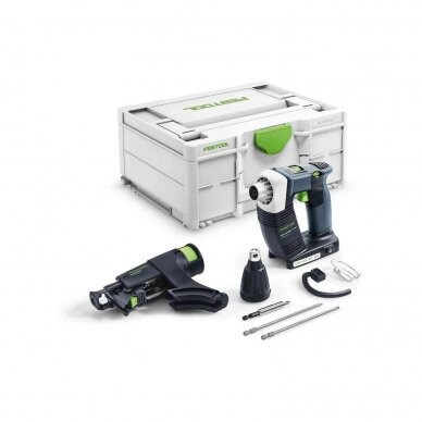 Akumuliatorinis juostinis suktuvas DURADRIVE Festool DWC 18-4500 Basic, 18 V, (be akum.ir krov.), (576504)