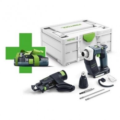 Akumuliatorinis juostinis suktuvas DURADRIVE Festool DWC 18-4500-Basic-4,0, 18 V+dovana akumuliatorius (577056)