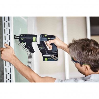 Akumuliatorinis juostinis suktuvas DURADRIVE Festool DWC 18-4500-Basic-4,0, 18 V+dovana akumuliatorius (577056) 2