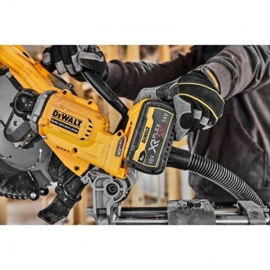 Akumuliatorinis kampinis pjūklas DeWalt DCS781N-XJ, 305mm, 54V (be akum. ir krov.) 3