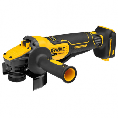 Akumuliatorinis kampinis šlifuoklis DeWalt DCG416VSN FLEXVOLT, 18 V, (be akum. ir krov.)