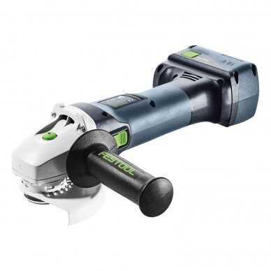 Akumuliatorinis kampinis šlifuoklis Festool AGC 18-125 5,0 EBI-Plus, 18 V, 2 x 5.0 Ah (577700) 1