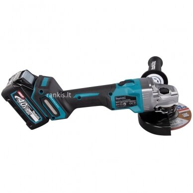 Akumuliatorinis kampinis šlifuoklis XGT ® 40Vmax Makita GA005GM201, 2x4,0Ah 7