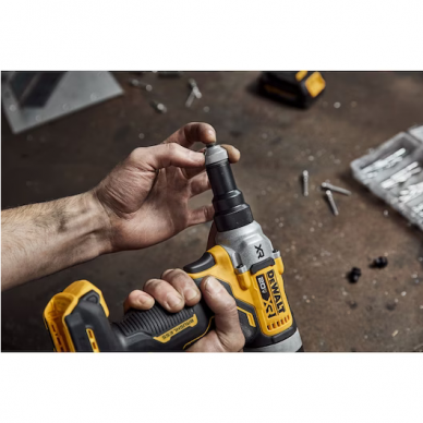 Akumuliatorinis kniediklis DeWalt DCF414E2GT-QW, 6.4mm, 18V, (2x1.7Ah) 5