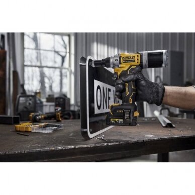 Akumuliatorinis kniediklis DeWalt DCF414E2GT-QW, 6.4mm, 18V, (2x1.7Ah) 8