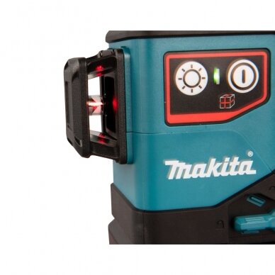 Akumuliatorinis lazerinis nivelyras Makita SK700D, 360°, raudonas 7