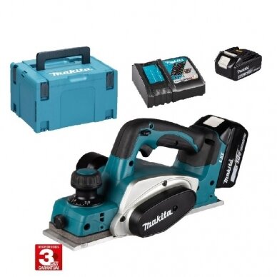 Akumuliatorinis oblius Makita DKP180RTJ, 18V, 2x5,0Ah