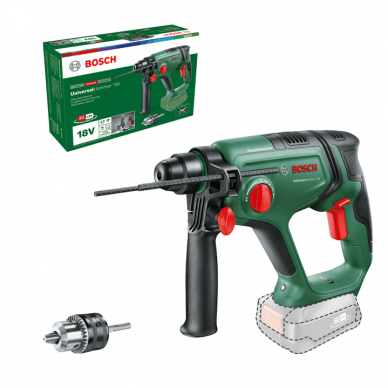 Akumuliatorinis perforatorius Bosch UniversalHammer 18 V, (be akum. ir krov.)