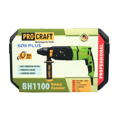 Elektrinis perforatorius ProCraft BH1100, 900 W 9