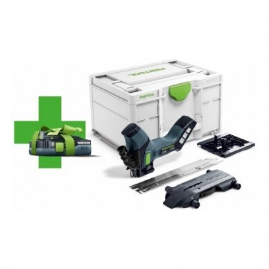 Akumuliatorinis pjūklas izoliacinėms medžiagoms Festool ISC 240 EB-Basic-4,0, 18 V+ dovana akumuliatorius (577058)