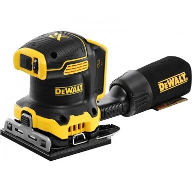 Akumuliatorinis plokštuminis šlifuoklis DeWalt DCW200N-XJ, 18 V (be akum. ir pakrov.)