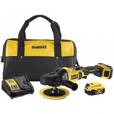 Akumuliatorinis poliruoklis DeWalt DCM849P2-QW, 18 V, 2x5.0 Ah