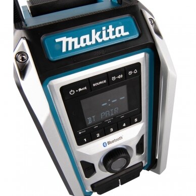 Akumuliatorinis Radijas Makita DMR114 su Bluetooth, Aux, USB 8