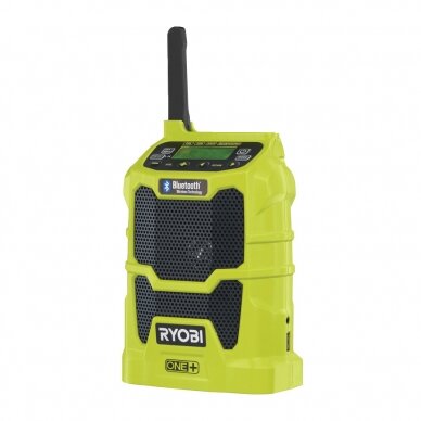 Akumuliatorinis radijas su Bluetooth® Ryobi R18R-0, 18V (be akum. ir kroviklio)