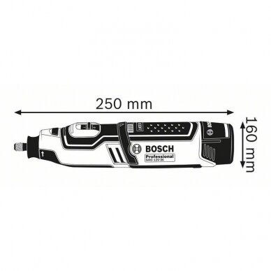 Akumuliatorinis rotacinis įrankis Bosch GRO 12V-35, 12 V, (be akum. ir krov.), Professional 1