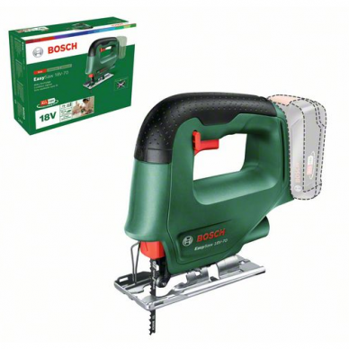 Akumuliatorinis siaurapjūklis Bosch EasySaw 18, 18 V, (be akum. ir krov.)