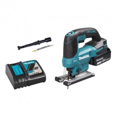 Akumuliatorinis siaurapjūklis Makita DJV184RT, 18 V, 5,0 Ah