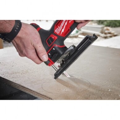 Akumuliatorinis siaurapjūklis MILWAUKEE M12 FJS-0 7