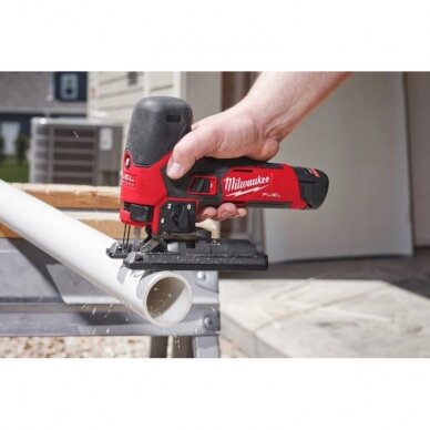 Akumuliatorinis siaurapjūklis MILWAUKEE M12 FJS-0 8